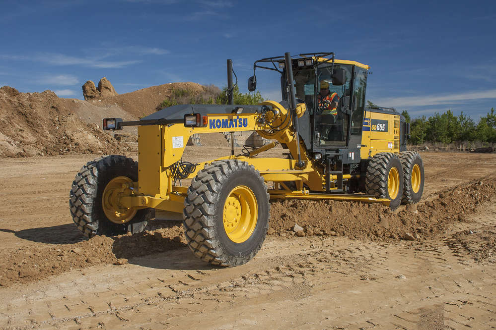 A motor grader