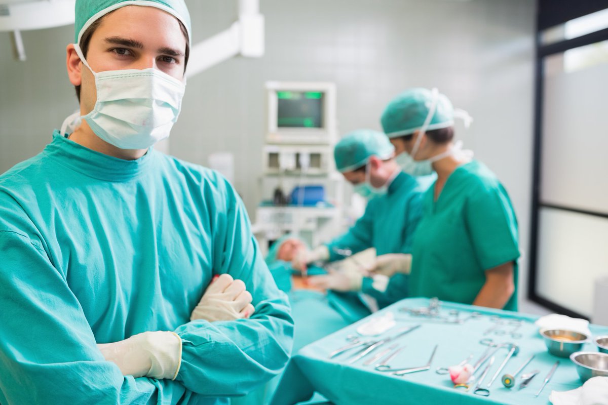 Surgeon in the operation theatre